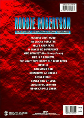 Robbie Robertson Guitar Anthology Authentic Guitar Tab By