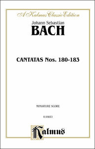 Title: Cantatas No. 180-183: German Language Edition, Miniature Score, Author: Johann Sebastian Bach