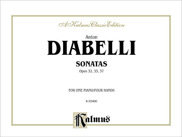 Sonatas, Op. 32, 33, 37: Comb Bound Book