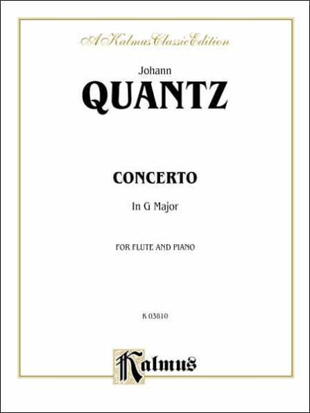 Flute Concerto in G Major (Orch.): Part(s)