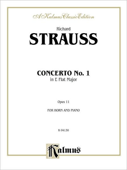 Horn Concerto No. 1, Op. 11 in E-flat Major (Orch.): Part(s)