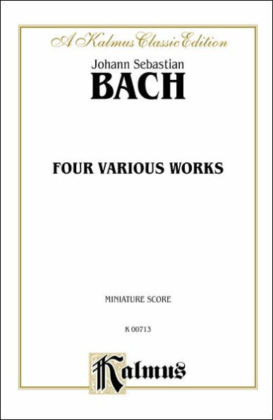 Six Suites for Cello Solo, Three Sonatas for Gamba and Clavier, Three Sonatas for Flute and Clavier: Miniature Score