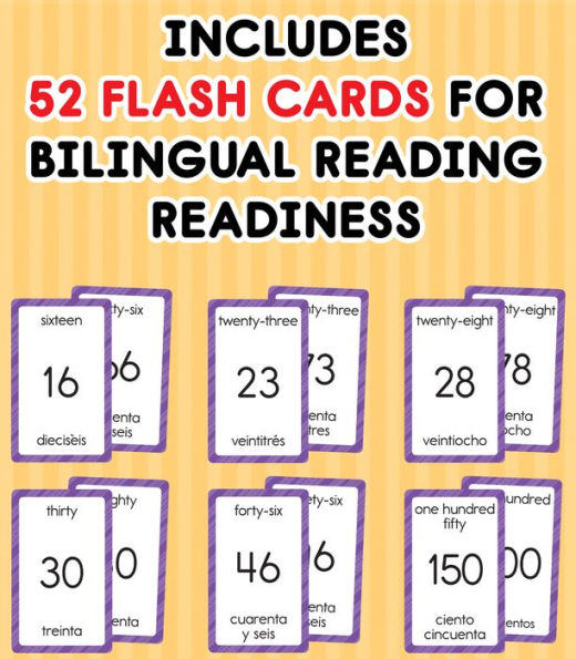 Numbers 1 to 100 Flash Cards: Numeros del 1 al 100