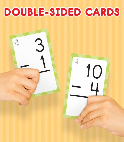 Subtraction 0 to 12 Flash Cards