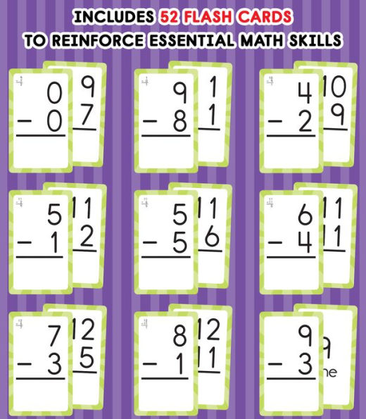 Subtraction 0 to 12 Flash Cards