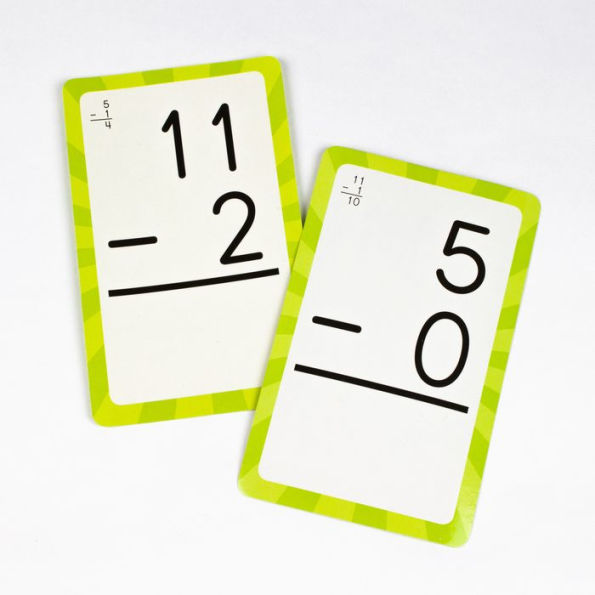 Subtraction 0 to 12 Flash Cards