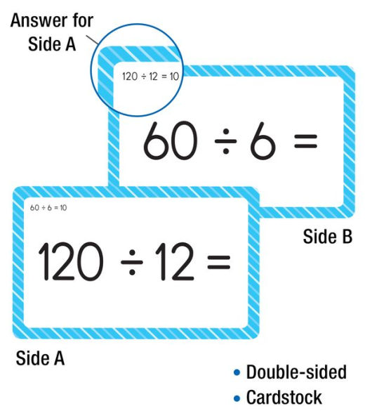 Division 0 to 12 Flash Cards