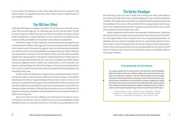 You Are What Your Grandparents Ate: What You Need to Know About Nutrition, Experience, Epigenetics and the Origins of Chronic Disease