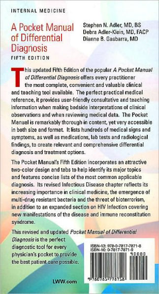 A Pocket Manual of Differential Diagnosis / Edition 5