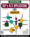 Developing SAP's R/3 Applications with ABAP/4