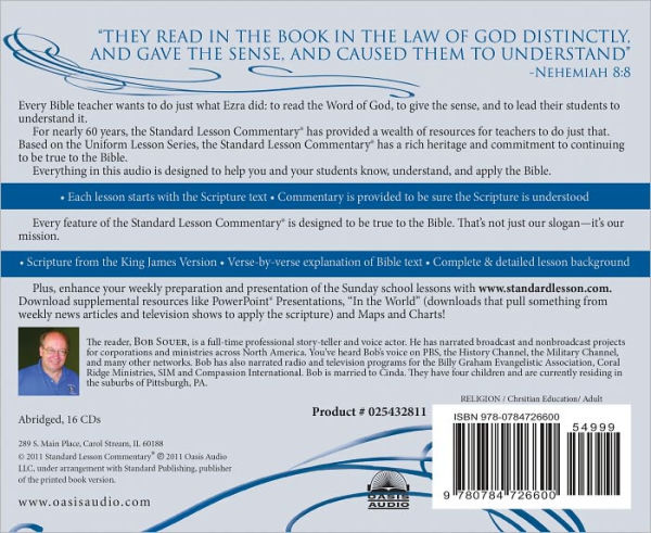 KJV Standard Lesson Commentary on Audio 2011-2012