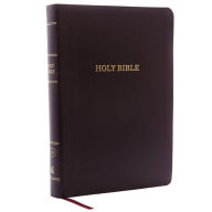 Title: KJV Holy Bible: Giant Print with 53,000 Cross References, Burgundy Bonded Leather, Red Letter, Comfort Print (Thumb Indexed): King James Version, Author: Thomas Nelson