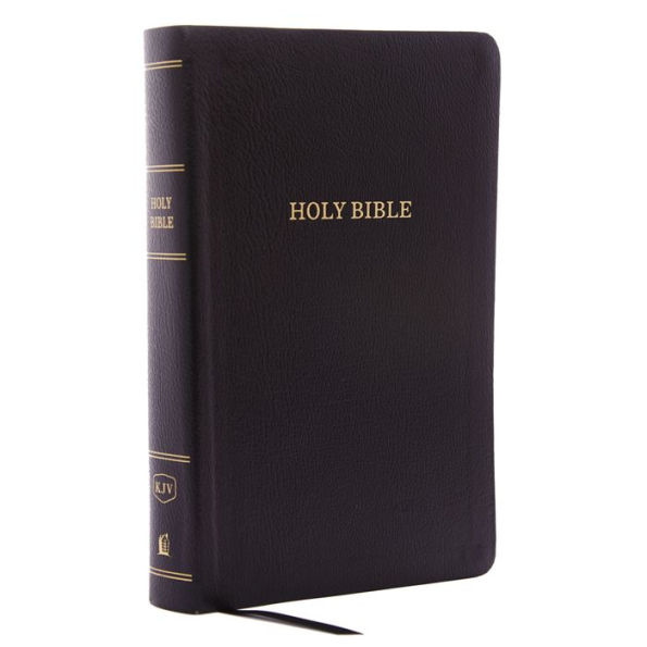 KJV Holy Bible: Personal Size Giant Print with 43,000 Cross References, Black Bonded Leather, Red Letter, Comfort Print (Thumb Indexed): King James Version