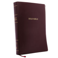 Title: KJV Holy Bible: Super Giant Print with 43,000 Cross References, Burgundy Leather-look, Red Letter, Comfort Print: King James Version, Author: Thomas Nelson