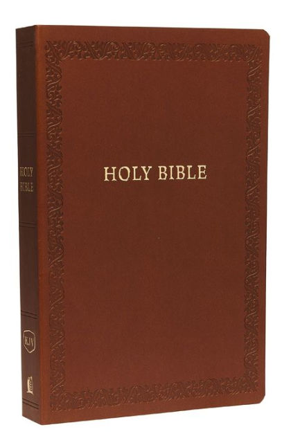 KJV, Holy Bible, Soft Touch Edition, Leathersoft, Brown, Comfort Print ...