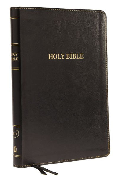 KJV Holy Bible: Large Print Thinline, Black Leathersoft, Red Letter, Comfort Print (Thumb Indexed): King James Version