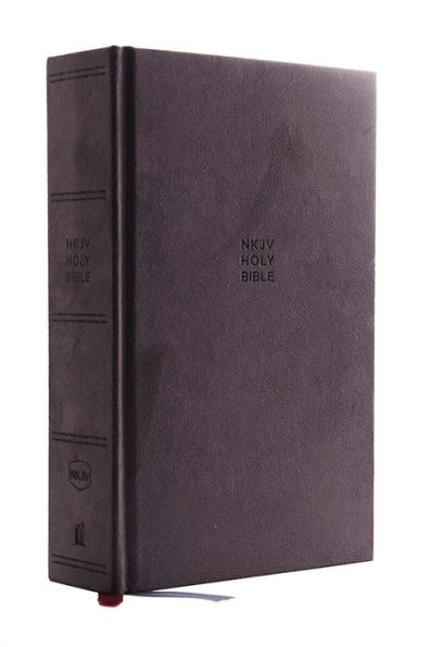 NKJV, Single-Column Reference Bible, Cloth Over Board, Gray, Comfort Print: Holy Bible, New King James Version