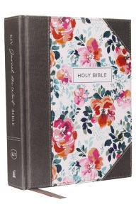 Title: KJV, Journal the Word Bible, Cloth Over Board, Pink Floral, Red Letter Edition, Comfort Print: Reflect, Journal, or Create Art Next to Your Favorite Verses, Author: Thomas Nelson