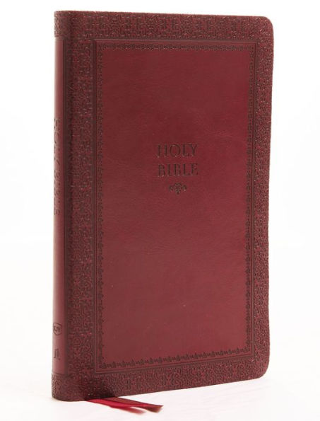 KJV, Thinline Bible, Leathersoft, Red, Thumb Indexed, Red Letter, Comfort Print: Holy Bible, King James Version