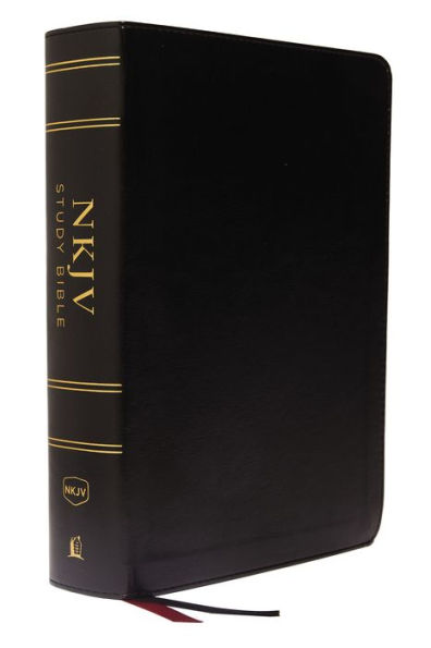 NKJV Study Bible, Leathersoft, Black, Full-Color, Comfort Print: The Complete Resource for Studying God's Word