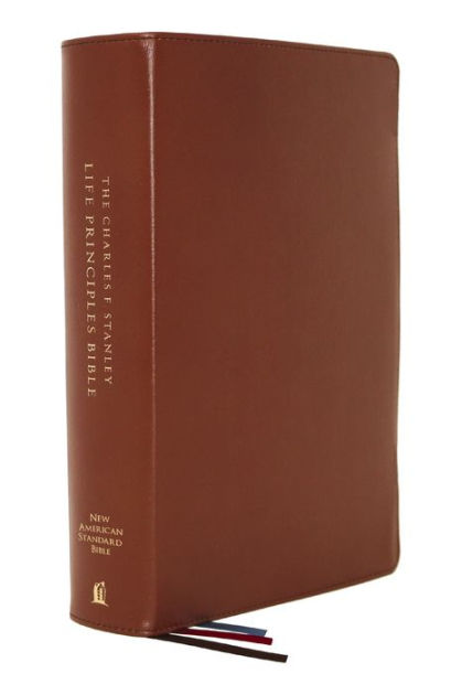 NASB, Charles F. Stanley Life Principles Bible, 2nd Edition, Genuine ...