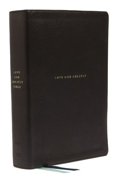 Love God Greatly Bible: A SOAP Method Study Bible for Women (NET, Genuine Leather, Black, Comfort Print)