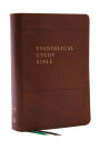 Evangelical Study Bible: Christ-centered. Faith-building. Mission-focused. (NKJV, Brown Leathersoft, Red Letter, Thumb Indexed, Large Comfort Print)