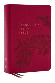 Title: Evangelical Study Bible: Christ-centered. Faith-building. Mission-focused. (NKJV, Pink Leathersoft, Red Letter, Thumb Indexed, Large Comfort Print), Author: Thomas Nelson