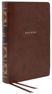 Title: NKJV, Reference Bible, Classic Verse-by-Verse, Center-Column, Leathersoft, Brown, Red Letter, Comfort Print: Holy Bible, New King James Version, Author: Thomas Nelson