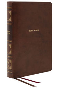Title: NKJV, Reference Bible, Classic Verse-by-Verse, Center-Column, Leathersoft, Brown, Red Letter, Thumb Indexed, Comfort Print: Holy Bible, New King James Version, Author: Thomas Nelson