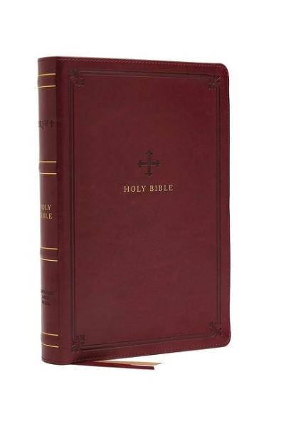 NRSV Large Print Standard Catholic Bible, Red Leathersoft (Comfort Print, Holy Bible, Complete Catholic Bible, NRSV CE): Holy Bible