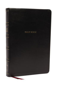 Title: NKJV Holy Bible, Super Giant Print Reference Bible, Black Leathersoft, 43,000 Cross references, Red Letter, Comfort Print: New King James Version, Author: Thomas Nelson