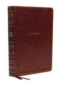 Title: NKJV Holy Bible, Super Giant Print Reference Bible, Brown Leathersoft, 43,000 Cross references, Red Letter, Comfort Print: New King James Version, Author: Thomas Nelson