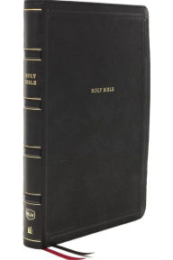 NKJV, Deluxe Reference Bible, Center-Column Giant Print, Leathersoft, Black, Red Letter, Thumb Indexed, Comfort Print: Holy Bible, New King James Version