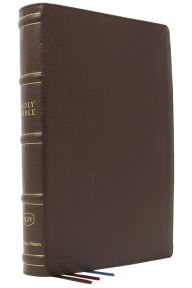 Title: KJV Holy Bible: Large Print Verse-by-Verse with Cross References, Brown Genuine Leather, Comfort Print: King James Version (Maclaren Series), Author: Thomas Nelson