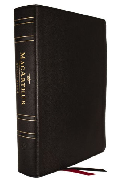 ESV, MacArthur Study Bible, 2nd Edition, Genuine leather, Black: Unleashing God's Truth One Verse at a Time