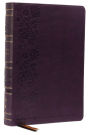 NKJV, Single-Column Wide-Margin Reference Bible, Leathersoft, Purple, Red Letter, Comfort Print: Holy Bible, New King James Version