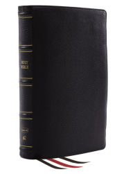 Title: NKJV, Reference Bible, Classic Verse-by-Verse, Center-Column, Genuine Leather, Black, Red Letter, Comfort Print: Holy Bible, New King James Version, Author: Thomas Nelson