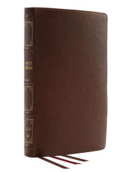 Title: NKJV, Reference Bible, Classic Verse-by-Verse, Center-Column, Genuine Leather, Brown, Red Letter, Comfort Print: Holy Bible, New King James Version, Author: Thomas Nelson