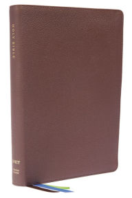 Title: NET Bible, Thinline Large Print, Genuine Leather, Brown, Thumb Indexed, Comfort Print: Holy Bible, Author: Thomas Nelson