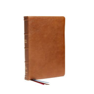 Title: NKJV, Reference Bible, Classic Verse-by-Verse, Center-Column, Premium Goatskin Leather, Brown, Premier Collection, Red Letter, Comfort Print: Holy Bible, New King James Version, Author: Thomas Nelson