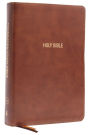 KJV, Foundation Study Bible, Large Print, Leathersoft, Brown, Red Letter, Thumb Indexed, Comfort Print: Holy Bible, King James Version