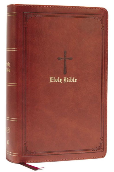 KJV Holy Bible: Large Print Single-Column with 43,000 End-of-Verse Cross References, Leathersoft, Personal Size, Red Letter