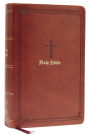 KJV Holy Bible: Large Print Single-Column with 43,000 End-of-Verse Cross References, Brown Leathersoft, Personal Size, Red Letter, Comfort Print: King James Version