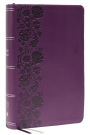 KJV Holy Bible: Large Print Single-Column with 43,000 End-of-Verse Cross References, Purple Leathersoft, Personal Size, Red Letter, (Thumb Indexed): King James Version