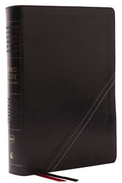 NKJV, Word Study Reference Bible, Leathersoft, Black, Red Letter, Comfort Print: 2,000 Keywords that Unlock the Meaning of the Bible