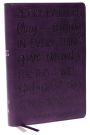KJV Holy Bible: Large Print with 53,000 Cross References, Purple Leathersoft, Red Letter, Comfort Print: King James Version (Verse Art Cover Collection)