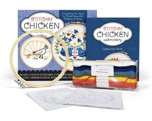 Stitchin' Chickens Embroidery Kit