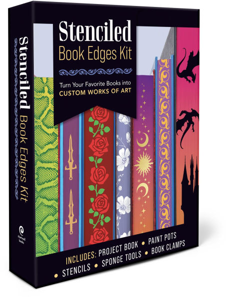 Stenciled Book Edges Kit