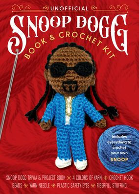 Unofficial Snoop Dogg Book and Crochet Kit: Includes Everything to Crochet Your Own Snoop Dogg-Snoop Dogg Trivia and Project Book, 4 Colors of Yarn, Crochet Hook, Beads, Yarn Needle, Plastic Safety Eyes, Fiberfill Stuffing